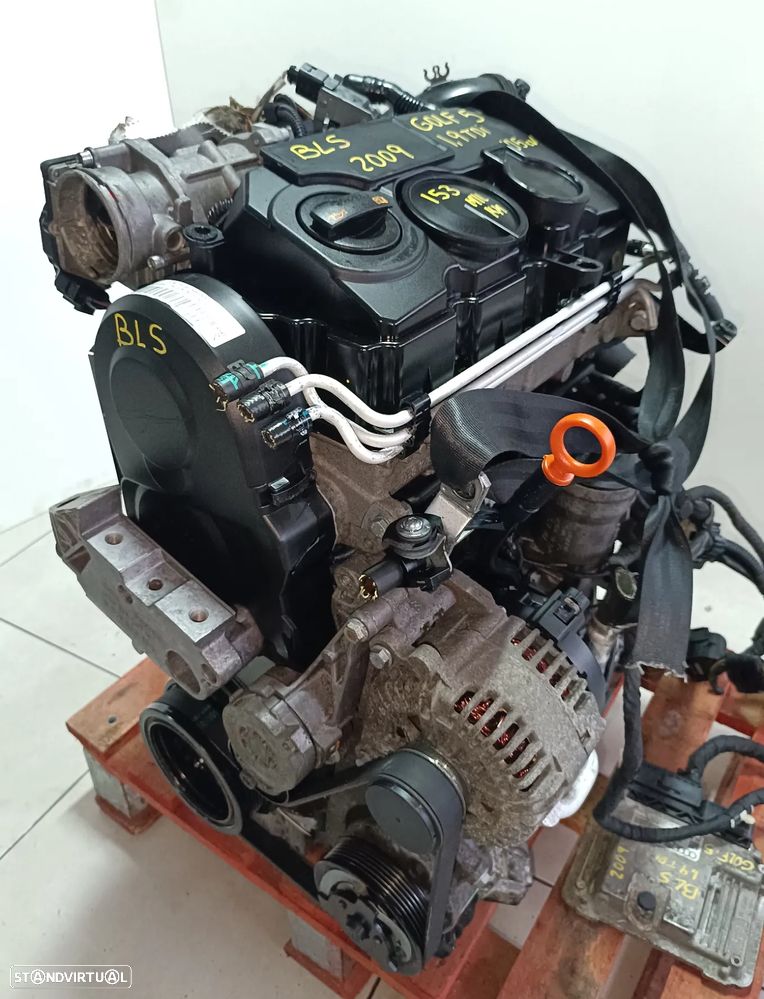 Motor golf 5 1.9TDI 105cv BLS caixa 5 velocidades KBL 2009 - 6