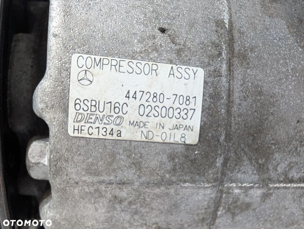 MERCEDES W212 SPRĘŻARKA KOMPRESOR KLIMATYZACJI 447280-7081 - 7