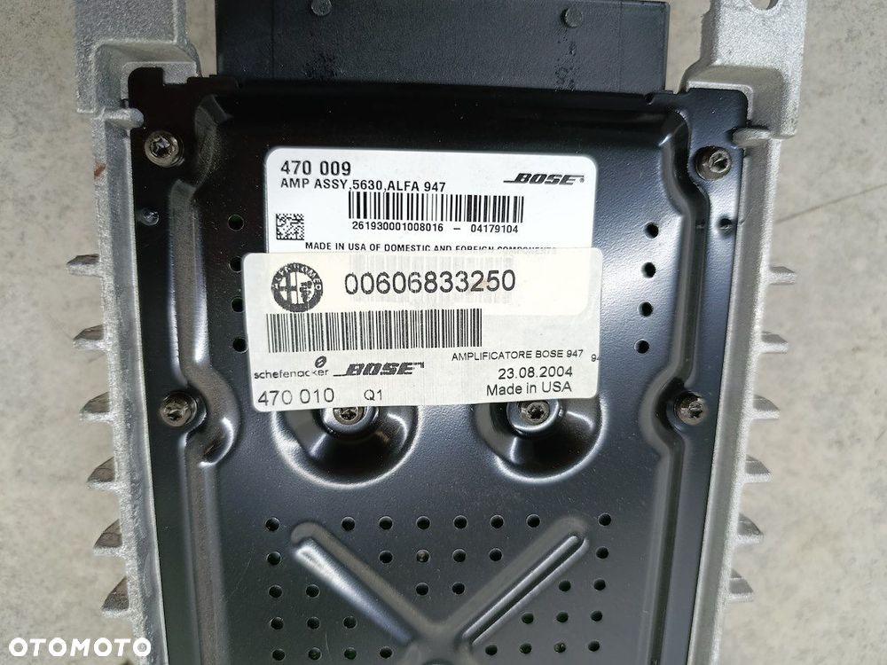 WZMACNIACZ SUBWOFERA  ALFA ROMEO GT II 00606833250 BOSE - 7