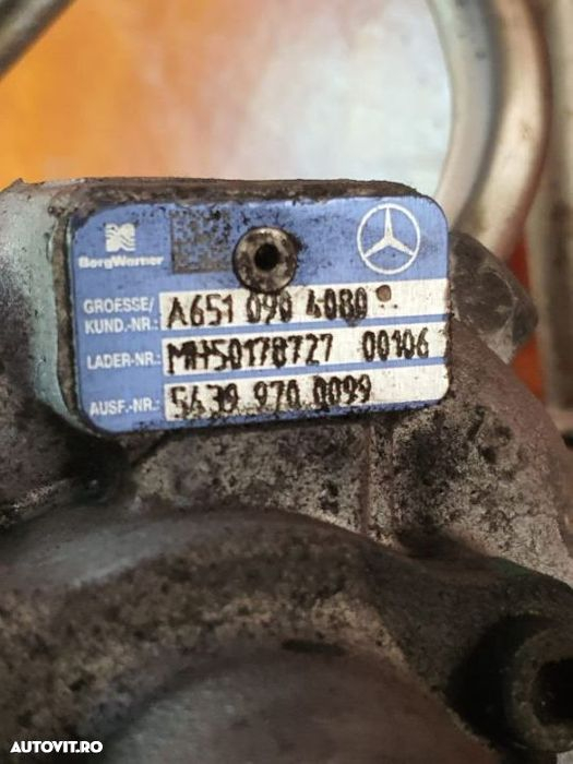 Turbine Turbina Biturbo Mercedes C/E Class W204 W212 2.2 Cdi Euro 5 Motor 651 Turbine Turbina Bitur - 5
