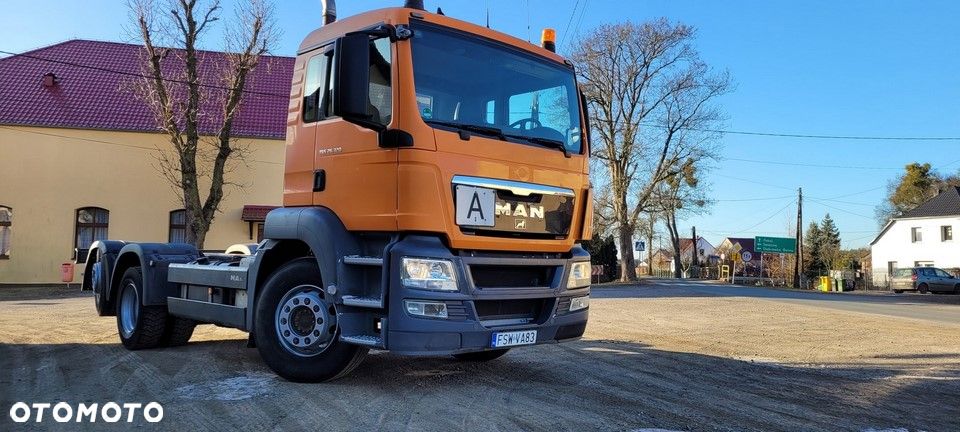 MAN TGS 2011r KRÓTKI ROZSTAW 390cm 3-y OSIOWY rama do zabudowy DMC 26t BECZKA ASENIZACJA - 3