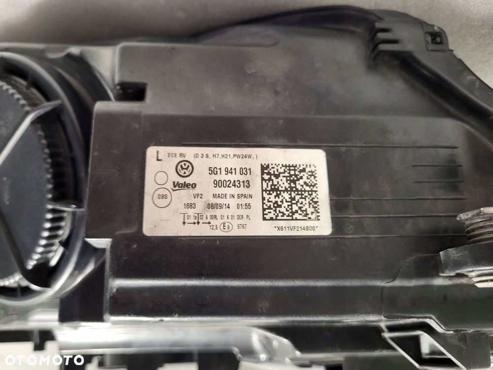 volkswagen golf vii sm xenon 1 moduł przód strona lewa 5g1941031 - 7