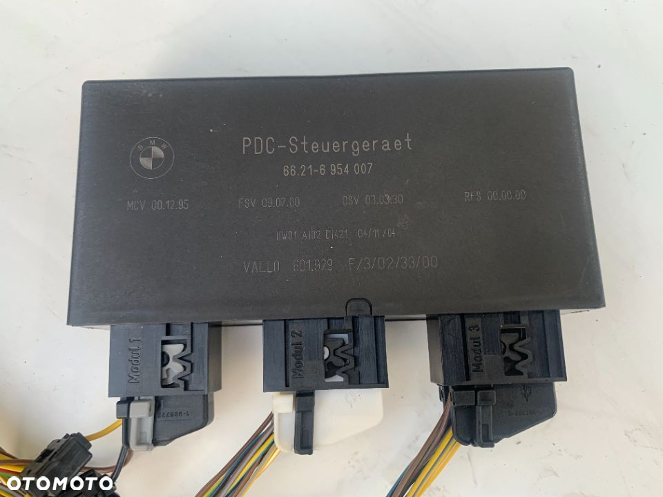 Moduł sterownik czujników parkowania PDC 6954007 Bmw e60 e61 e65 z wiązką i kostkami - 2