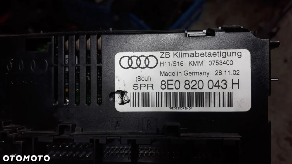 Audi A4 B6 Audi A4 B7 PANEL NAWIEWU  Powietrza   8e0820043aj 8e0820043h 8E0820043BJ - 5