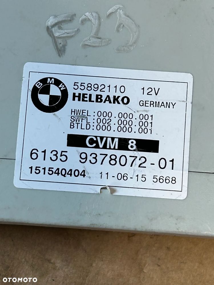 BMW F23 MODUŁ STEROWNIK SKŁADANIA DACHU 9378072 - 4