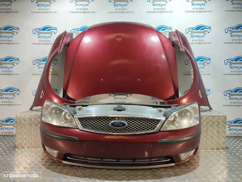 FRENTE COMPLETA FORD MONDEO 3 III MK3 FASE 2 CAPOT PARACHOQUES GUARDA-LAMAS OTICAS RADIADOR VENTILADOR FRENTE FIBRA REFORÇO