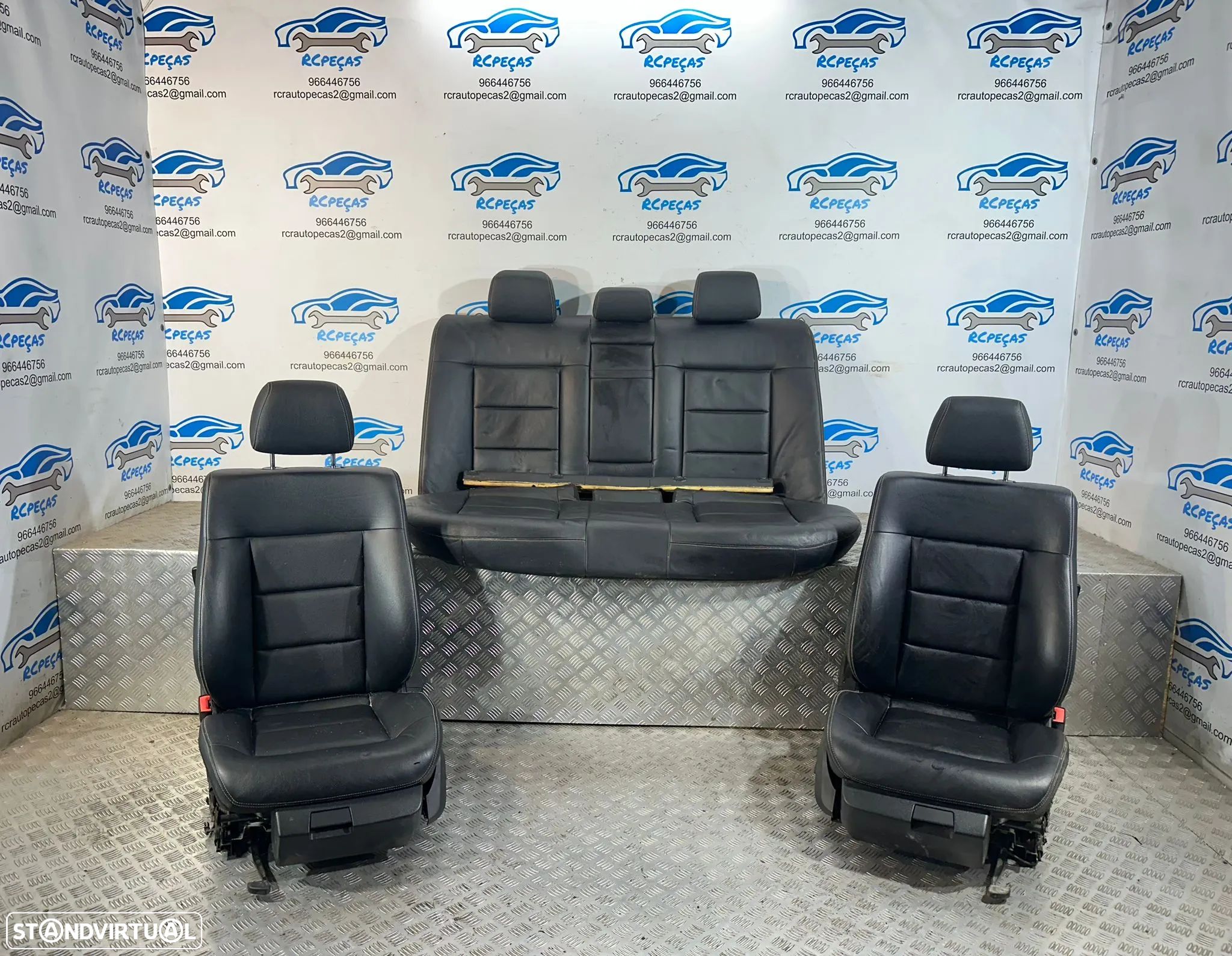 .Conjunto Bancos Pele Tecido Elétricos Frente Frontais Tras Traseiros Originais AMG Sport Mercedes-Benz Classe C W212 S212 Carro Sedan 2009 - 2016 - 1