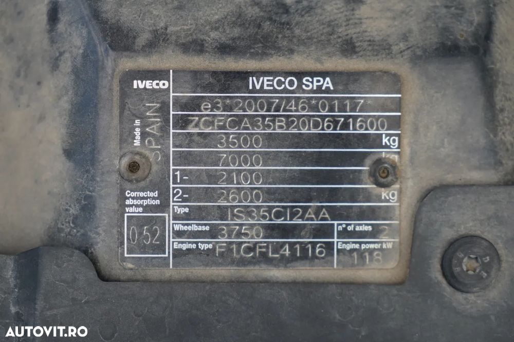 Iveco DAILY 35-160 / BASCULATOR SPATE / OȚEL / 3 LOCURI / DOUĂ / MANUAL / IMPORTAT / EURO 6 - 37
