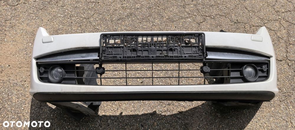 ZDERZAK PRZEDNI  PRZÓD KOMPLETNY BIAŁY RENAULT LAGUNA 3 III SPRYSKI XENON - 1
