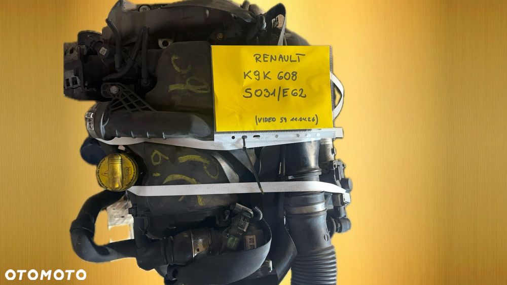 Renault/Dacia/Nissan K9K608 1.5 diesel silnik kompletny z pełnym osprzętem gotowy do montażu VIDEO PRACY SILNIKA - WHATSAPP LUB LINK W OPISIE - 3
