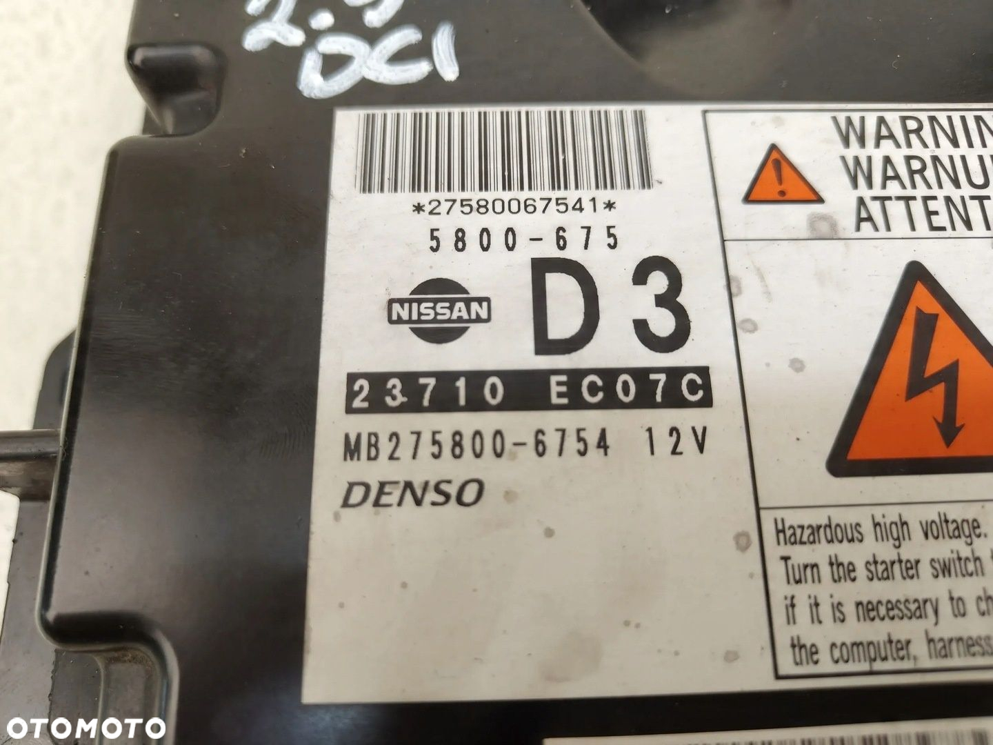 NISSAN NAVARA D40 PATHFINDER 2.5 DCI KOMPUTER STEROWNIK SILNIKA 23710-EC07C - 5