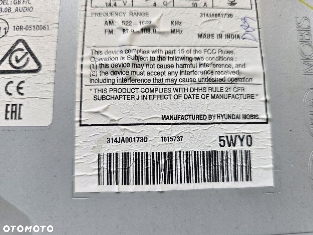 radio hyundai i20 ii 19r lift acb90c8ee - 5