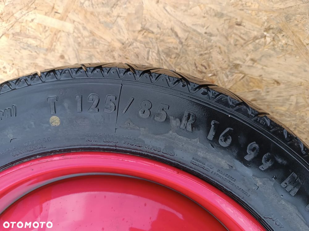 KOŁO DOJAZDOWE ZAPASOWE PEUGEOT 308 CITROEN 16 CALI 4X108 - 4