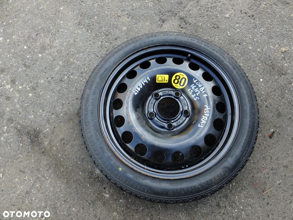 koło dojazdowe 16'' opel astra J IV 2010r 5x115 - 1