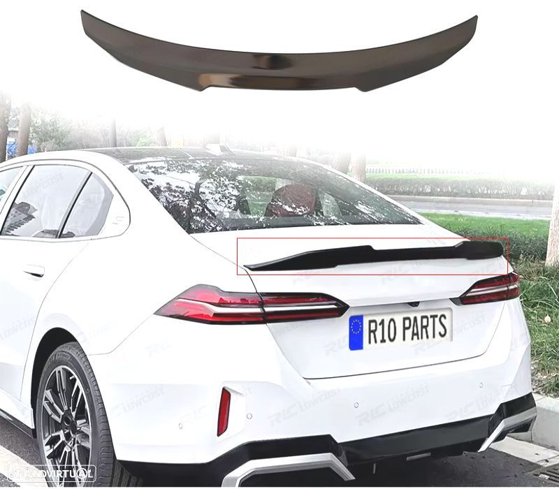 AILERON SPOILER BMW G60 23- LOOK PSM PRETO BRILHANTE - 1