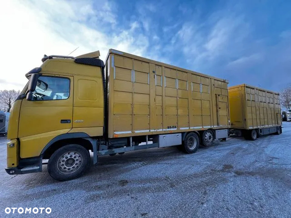 Volvo FH 420 • KABA • Transport Zwierząt 3xŚwinie/ 2xBydło 3-piętrowy • Euro 5 • Retarder • Oś podnoszona i skrętna