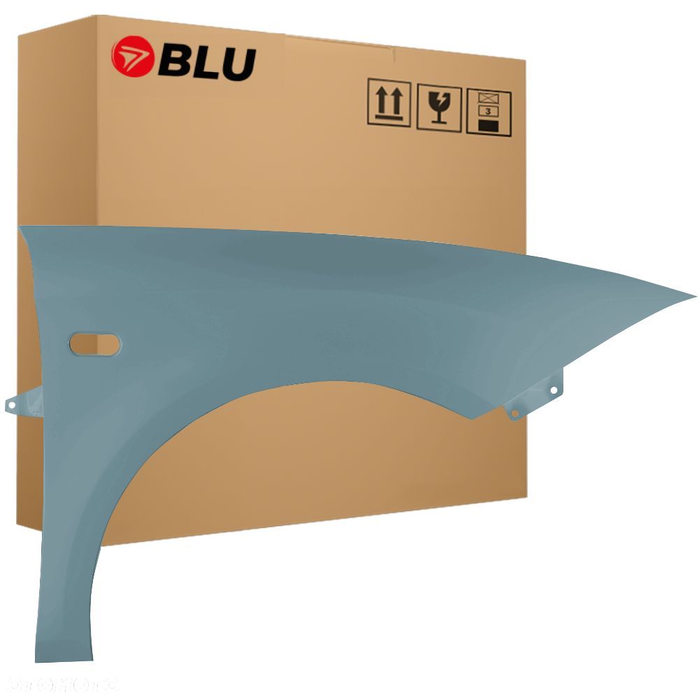 BLU Błotnik SEAT LEON II 2 1P1 LW5T Prawy Niebieski 2005-2012 przód NayaraBlau - 1