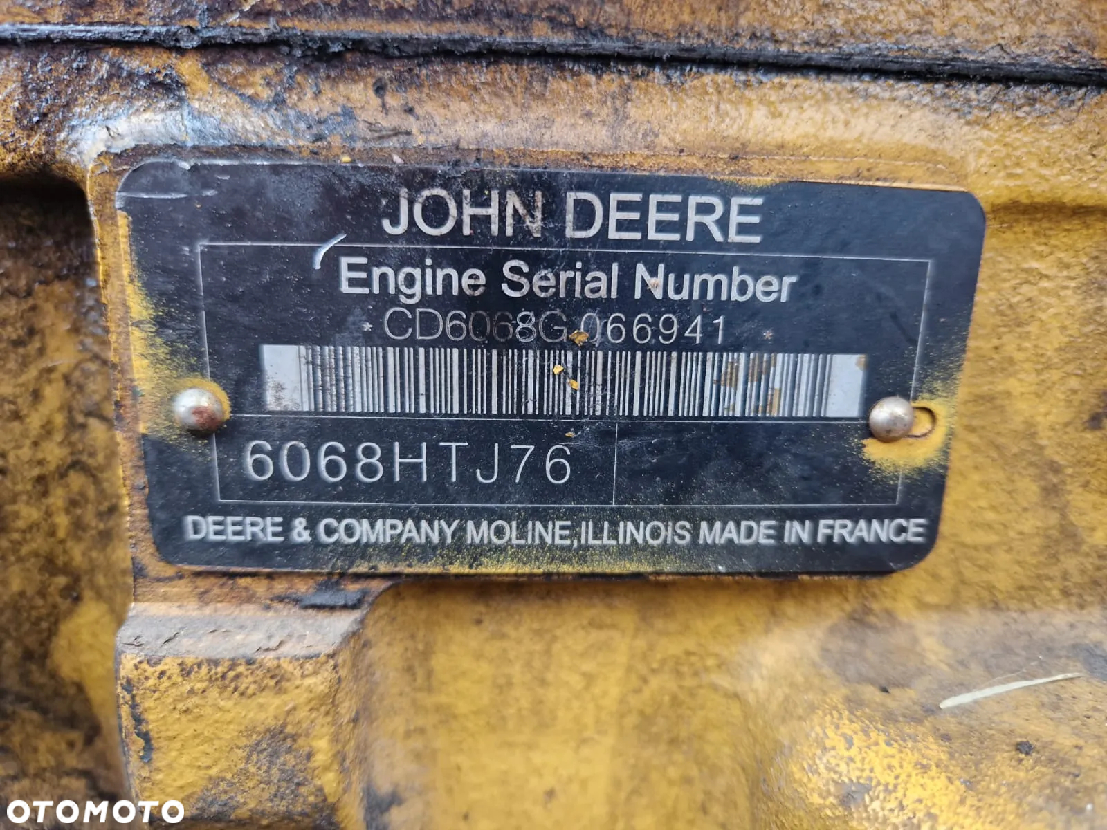 Silnik John Deere 6068HT harwestery forwardery ładowarki koparki ciągniki - 9