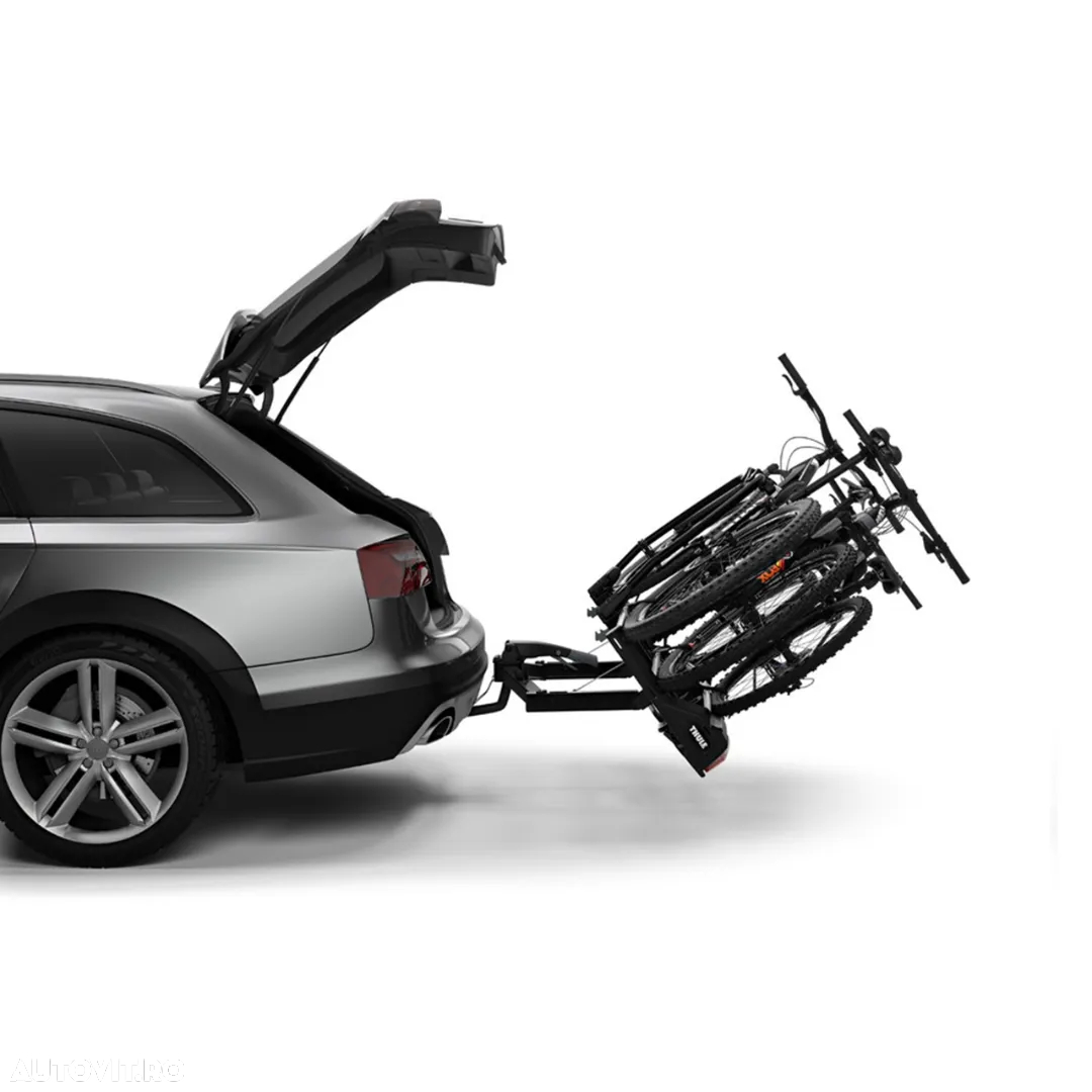 Suport 3(4) biciclete Thule VeloSpace 939 XT3 cu prindere pe carligul de remorcare (13pini)+Adaptor 9381 pentru biciclete Thule VeloSpace XT pentru cea de-a 4 bicicleta,Nou_cu Factura & Garantie,PRET BF - 10