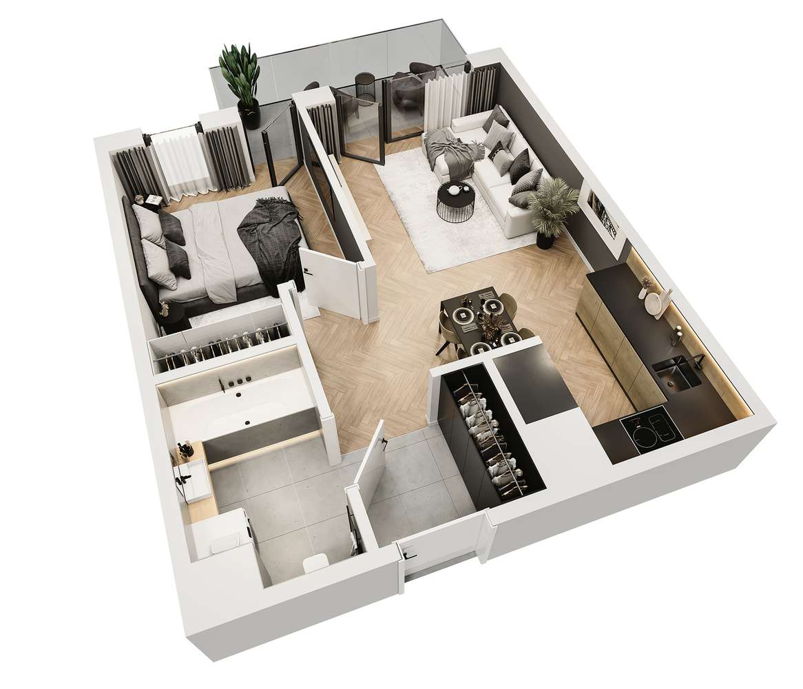 ETAP 3 Nowoczesny apartament 41 mkw z ogródkiem 23mkw!!