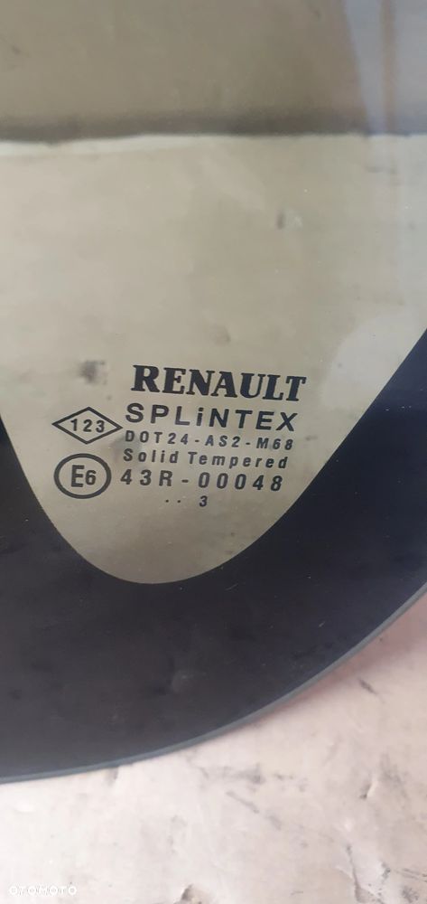 Szyba karoseryjna lewy tył tylna lewa Renault Scenic II AS2 03r - 5