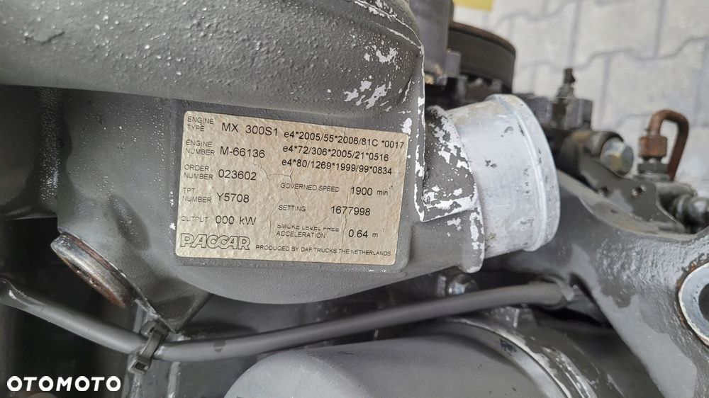KOMPLETNY SILNIK DAF XF CF 105 410KM MX 300 S1 EURO 5 - 5