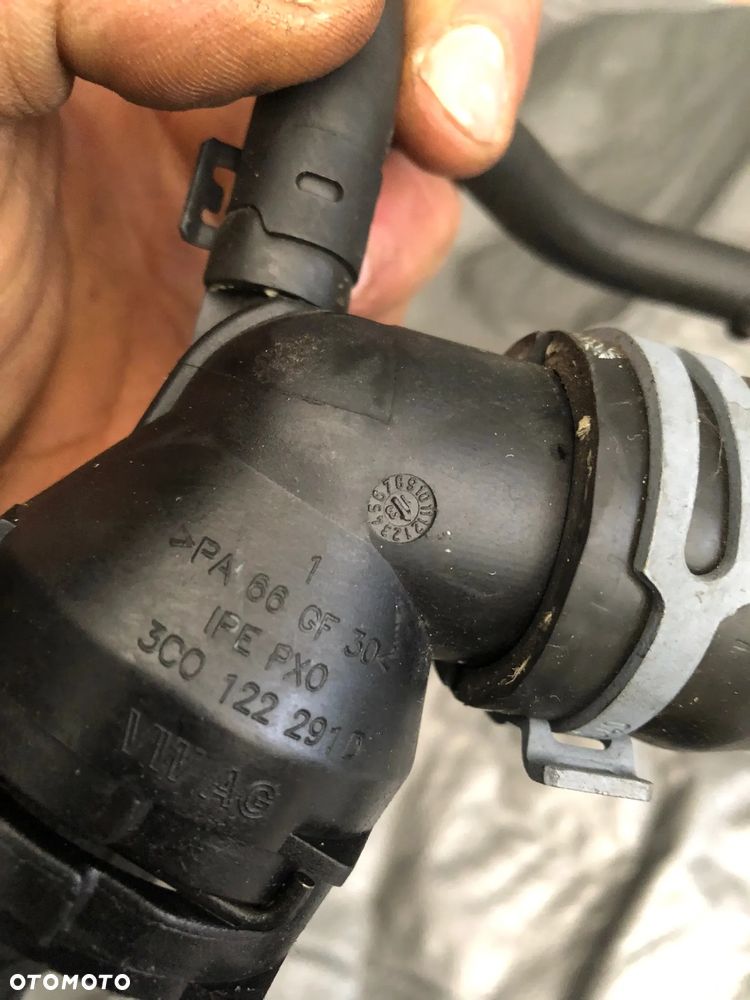 SKODA OCTAVIA III PASSAT B7 KRÓCIEC 3C0122291D WĄŻ WODY 5Q0122101BP - 2