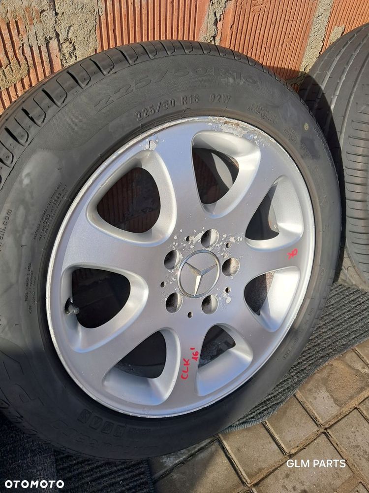 mercedes-benz clk w209 felgi aluminiowe 16" koła lato pirelli - 10