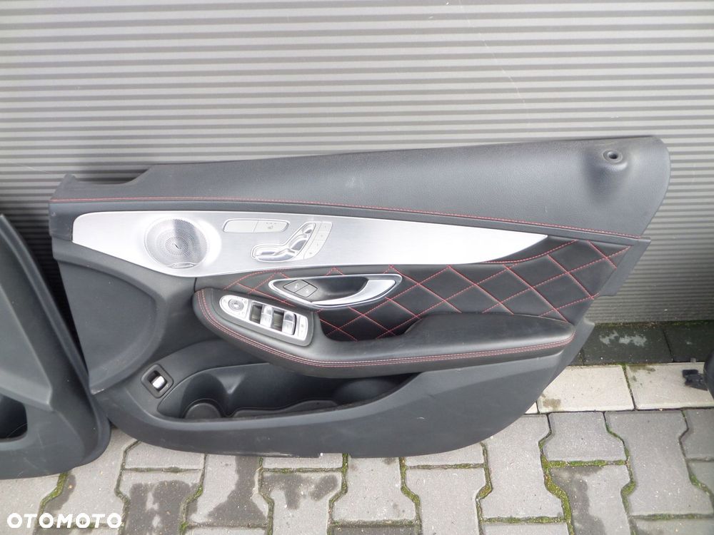tapicerka boczki drzwi mercedes w205 c63s amg sedan - 3