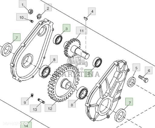 John Deere 9780CTS 9780HM 9780 CTS Skrzynia Przekładniowa AH140944 DE20194 - 1