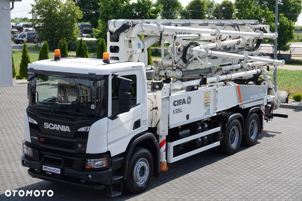Scania P 450 XT  / 6x4 / POMPA DO BETONU CIFA K35l / 2019 ROK / STEROWANIE RADIOWE / SPROWADZONY