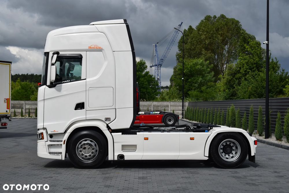 Scania 500S / FULL AIRMATIC / HYDRAULIKA / RETARDER / KLIMATYZACJA POSTOJOWA / ACC / KLIMA / 2 ZBIORNIKI PALIWA / FULL LEDY / FULL SPOILERY / SERWISOWANA / SPROWADZONA - 8