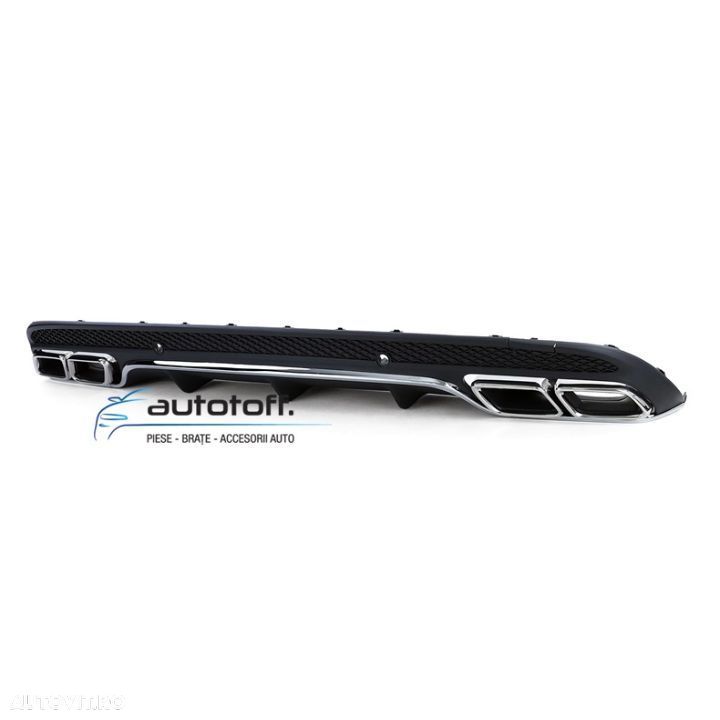 Difuzor bara spate Mercedes W205 C-Class (14-18) C63 Chrome Design - 3