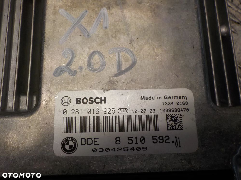 BMW X1 E84 2.0D STEROWNIK SILNIKA 8510592 - 2