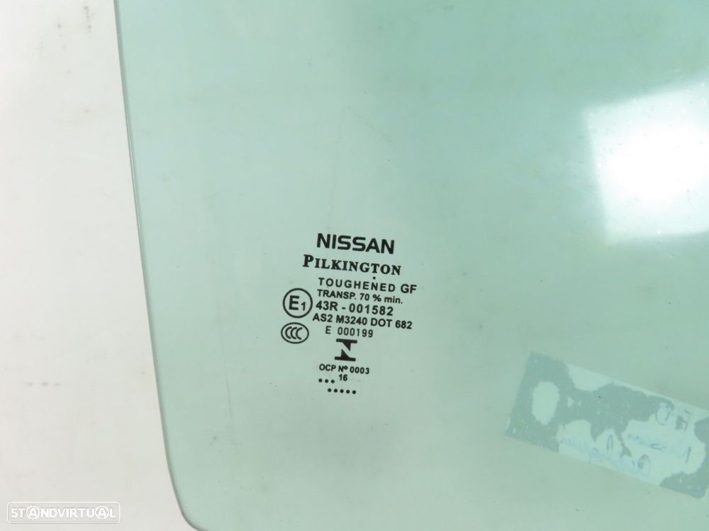 Vidro da porta Direito/Frente Seminovo/ Original NISSAN QASHQAI II Closed Off-Ro... - 2