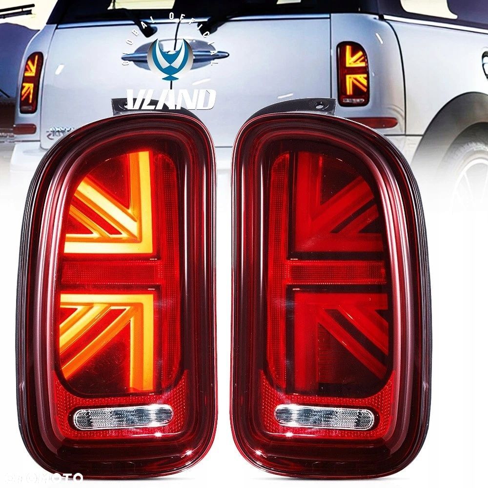Lampy tylne kpl Vland Full Led Neon Tuning Red Mini Clubman r55 2007-2014 - 4