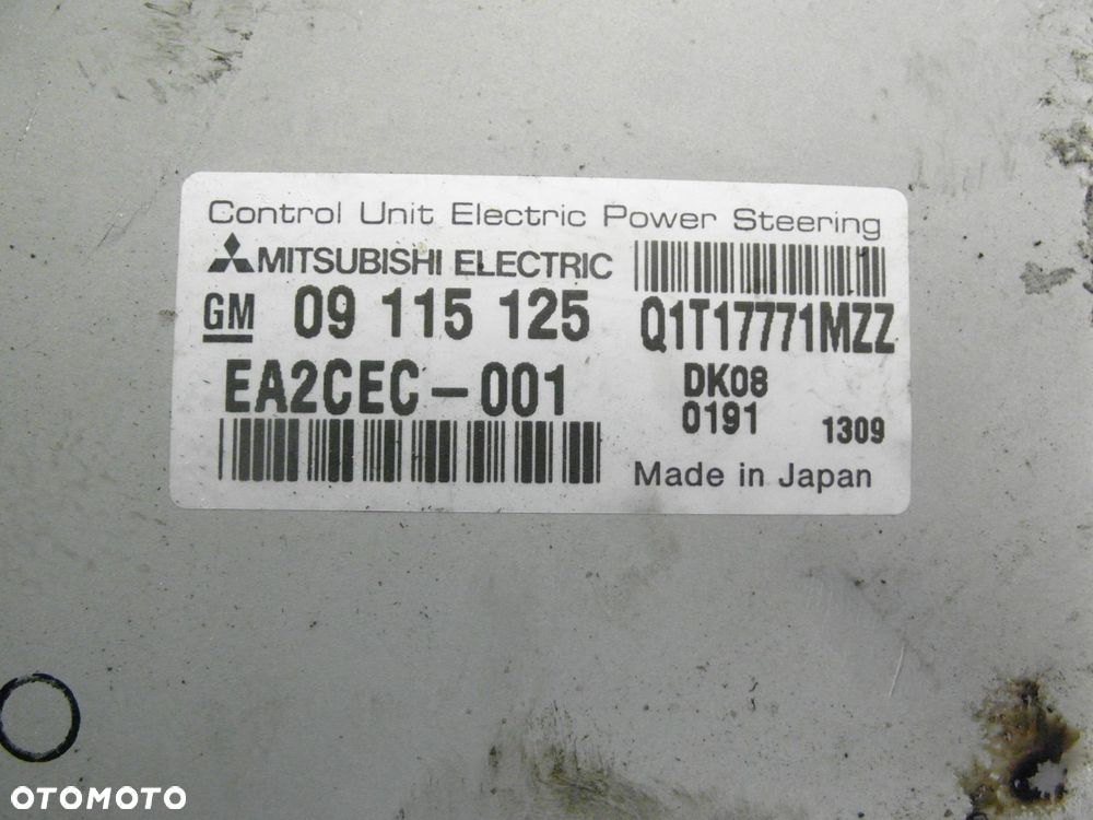 WSPOMAGANIE ELEKTRYCZNE OPEL CORSA C 09115125 Q1T17771MZZ 001407140 - 5
