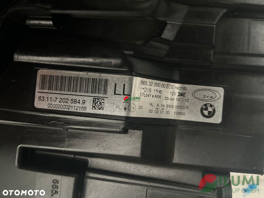 BMW 3 Iii E90 E91 Lift Xenon 7202584 Reflektor Prawy - 7