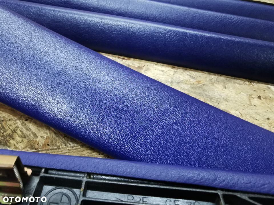 BMW E39 SEDAN/TOURING DEKORY INDIVIDUAL FIOLETOWA SKÓRA  KOMPLET RARYTAS ORGINAŁ NR. 8 185 8100 OEM - 12