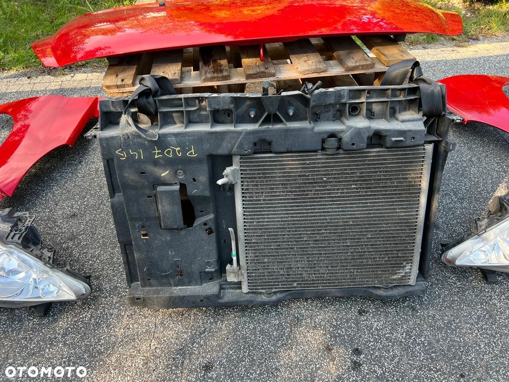 PRZÓD KOMPLETNY ZDERZAK PAS MASKA BŁOTNIK PEUGEOT 207 - 17