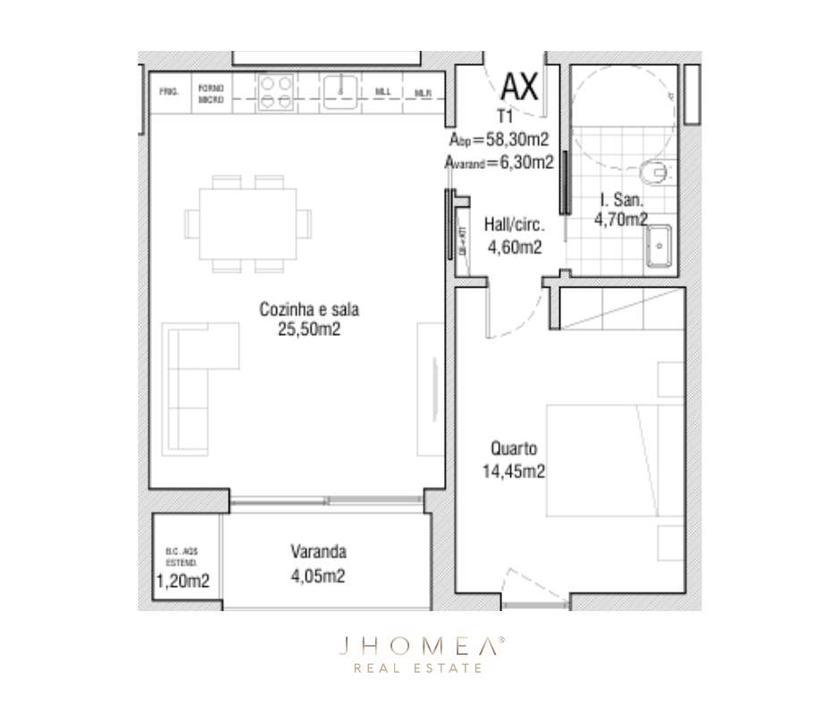 Apartamento T1 - THE LINE, Forca, Aveiro - Grande imagem: 5/5