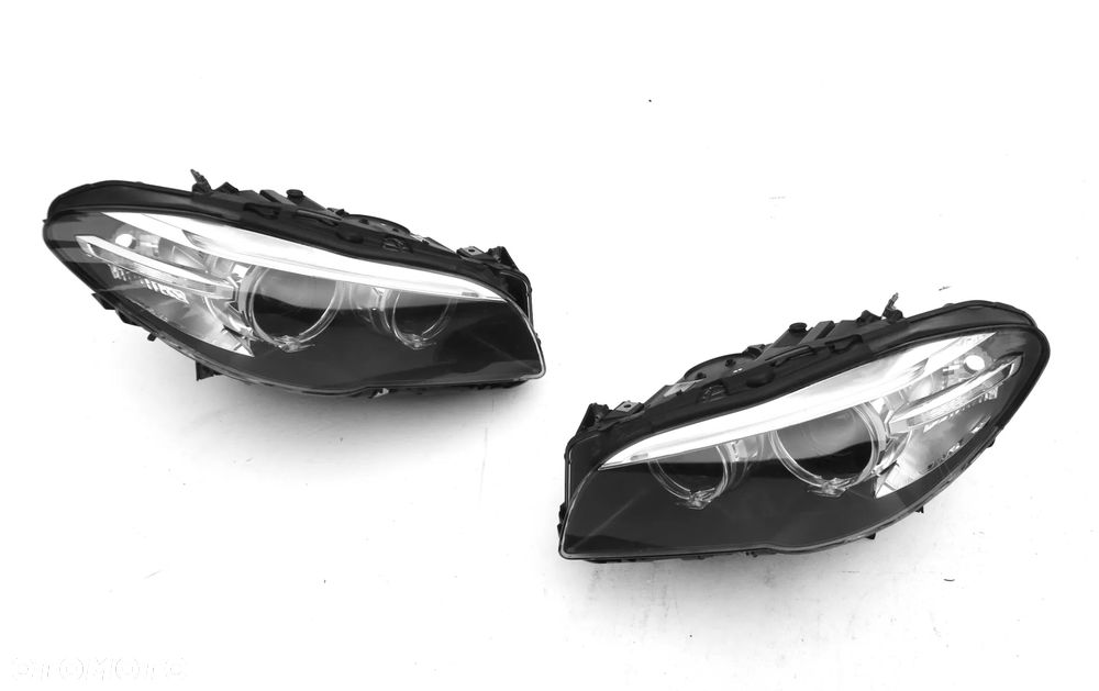 BMW 5 LCi F10 F11 2013 - reflektory Bi XENON L+R nieskrętne PARA ORYGINAŁ - 1