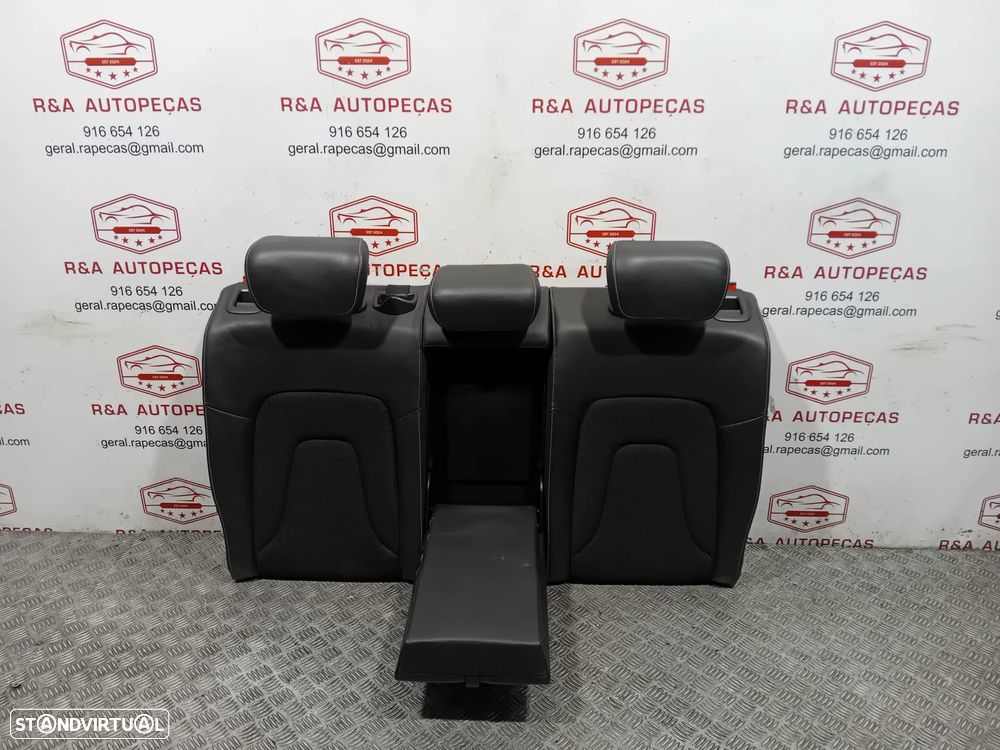 Conjunto Bancos Frente Frontal Trás Traseiro Audi A4 B8 S-Line Carro Sedan em Pele e Tecido Original - 10