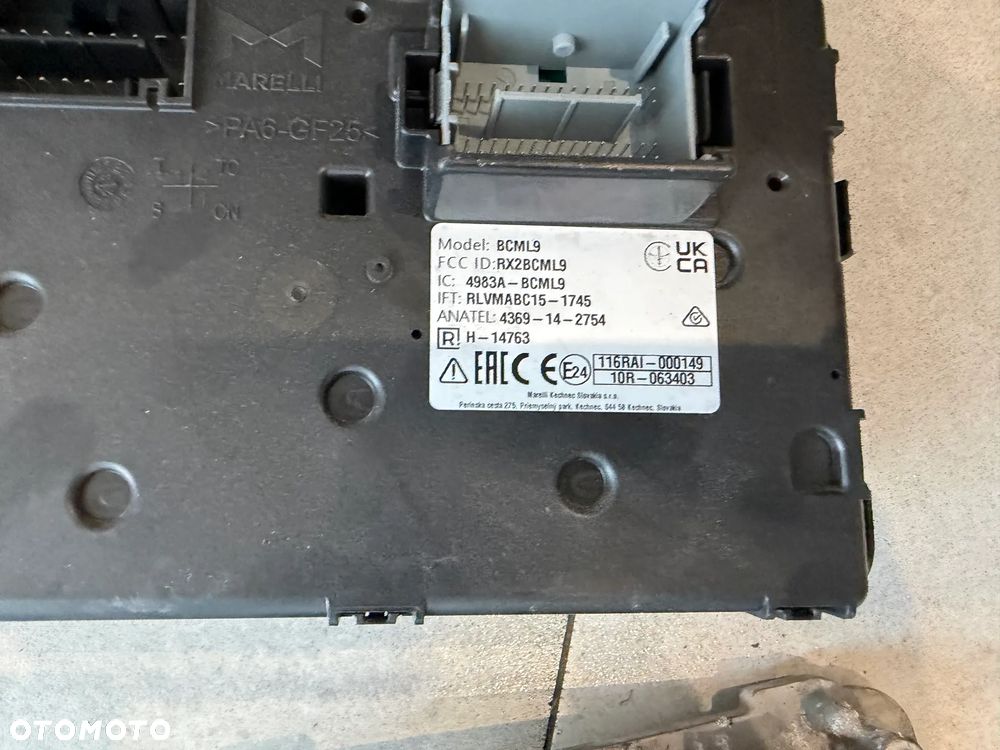 Ducato Boxer Jumper 2023-2025r zestaw startowy , sterownik silnika komputer o nr 0281037189 - 6