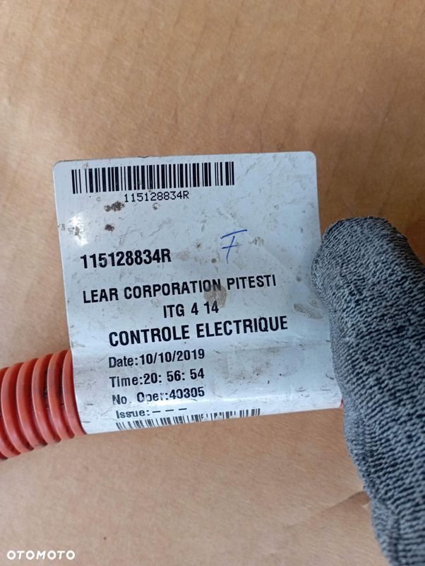 RENAULT ZOE WIĄZKA PRZEWODÓW KABLI 115128834R - 5
