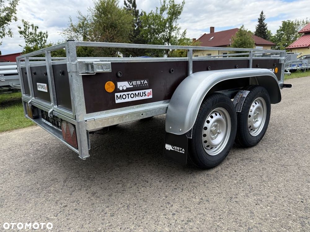 Inny Przyczepa VESTA LIGHT TANDEM 25WDA 251x135x37 cm 2 osie DMC 750 kg  spawana rama Siemianowice Śląskie WYPRZEDAŻ - 4