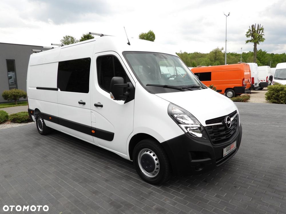 Opel MOVANO  FURGON BRYGADÓWKA  7 MIEJSC TEMPOMAT LEDY KLIMATYZACJA  135KM - 5
