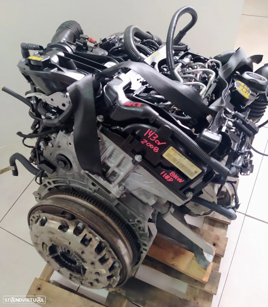 Motor BMW 118D 143cv E87 E90 2008 N47D20C caixa 6 velocidades CBB - 9
