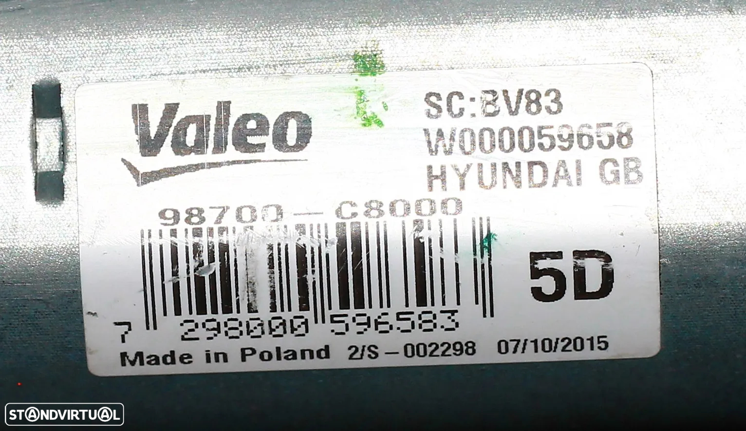 MOTOR LIMPA VIDRO TRASEIRO HYUNDAI i20 - 4
