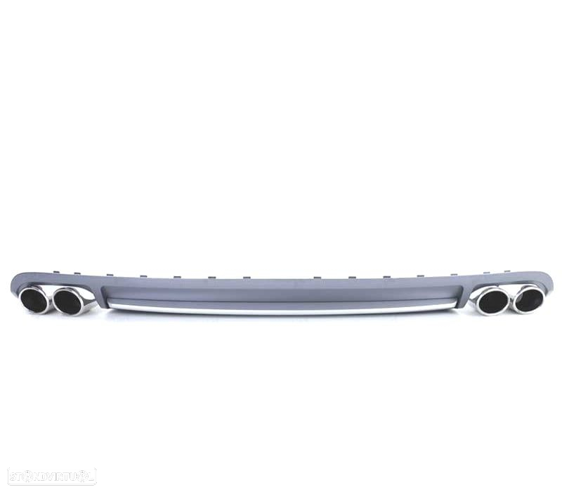 DIFUSOR AUDI A4 B8 08-11 LOOK S4 + PONTEIRAS ESCAPE CROMADO - 2